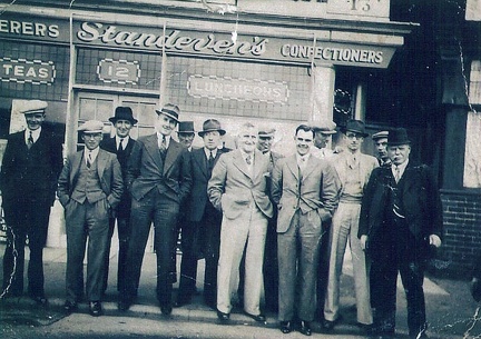 Left: John (Jack) Bacon, Third from right: Everatt Bacon Right with pipe: George Bacon
Photograph courtesy of the family of George and Mary Bacon
<a href="https://familyhistoryjournal.com/?s=george+everatt+john+bacon">Read more...</a>